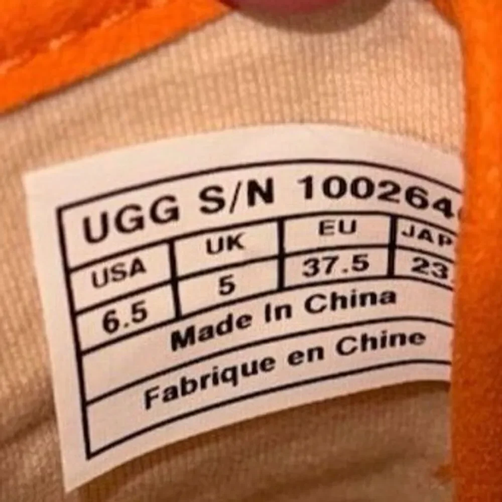 UGG Women's Hally Orange Canvas Sneaker Size 6.5